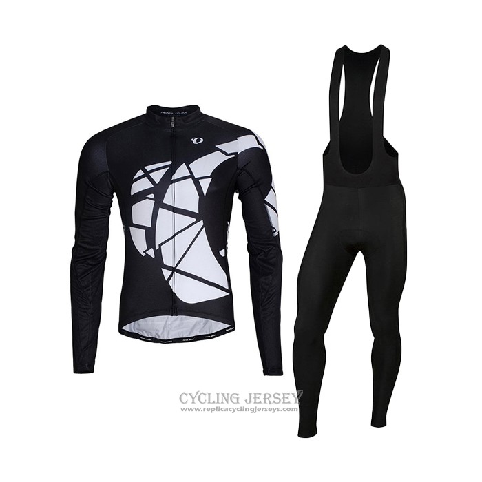 2021 Cycling Jersey Pearl Izumi Black Long Sleeve And Bib Tight QXF21-0064